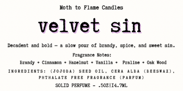 Solid Perfume – Long Lasting Natural Fragrance in Reusable Tin | Moth to Flame